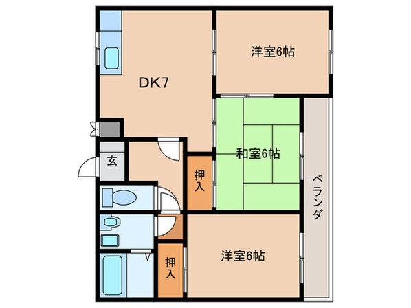 アストロハイツの物件間取画像